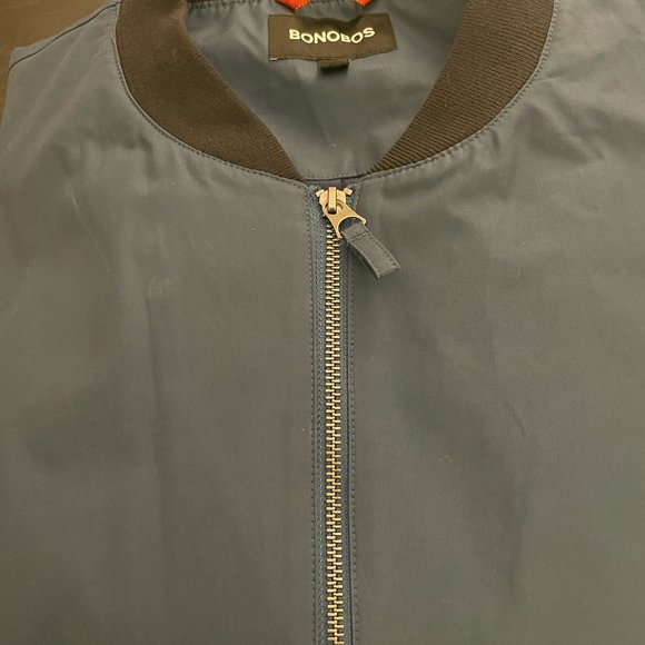 Bonobos | The Boulevard Cotton Blend Bomber Jacket - Size L - Picture 5 of 6